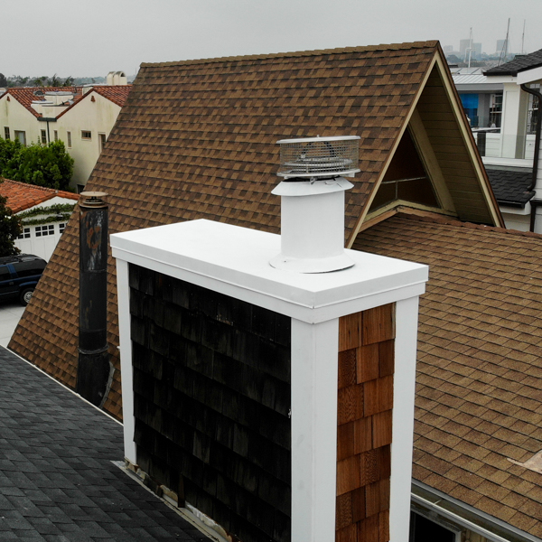 Chimney Chase Cover Repair in Fullerton CA, Buena Park CA, and Anaheim CA