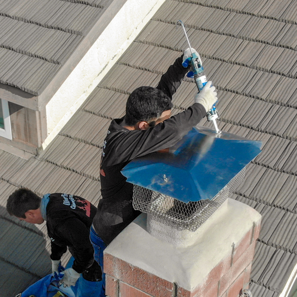 prevent animals from getting into your chimney by installing a chimney cap in Long Beach, CA
